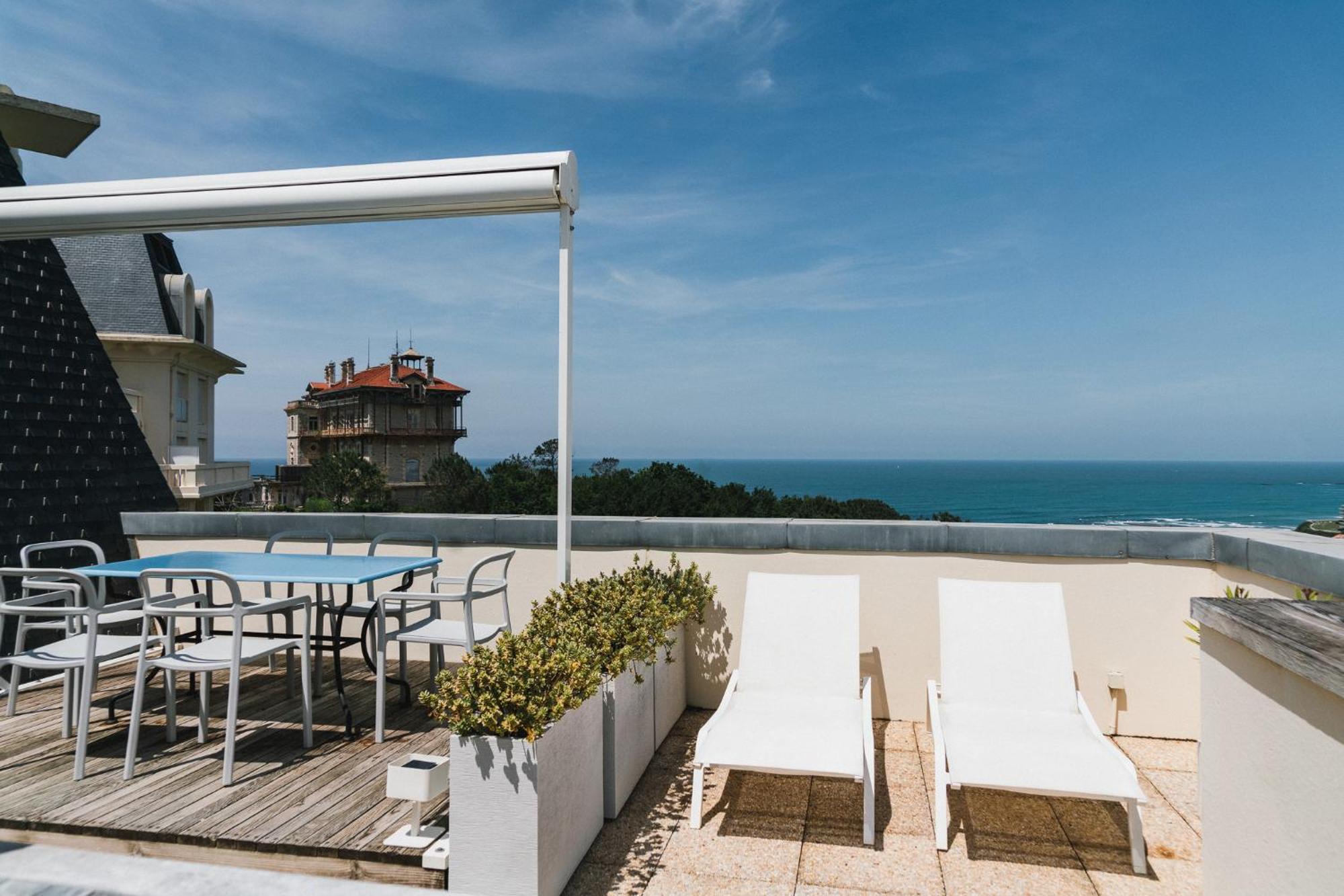 Appartement Piscine Terrasse 1 Min Plage Et Golf Bidart Buitenkant foto